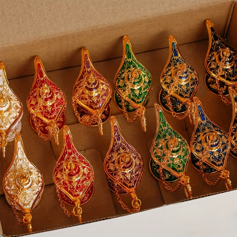 Moroccan Decorative Oil Lamp  Vintage Metal Filigree Design - Product detail 6