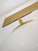 Modern Ceiling Light  Brass Arms White Glass Shades - Product detail 35