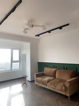 Modern Ceiling Light  Brass Arms White Glass Shades - Product detail 25