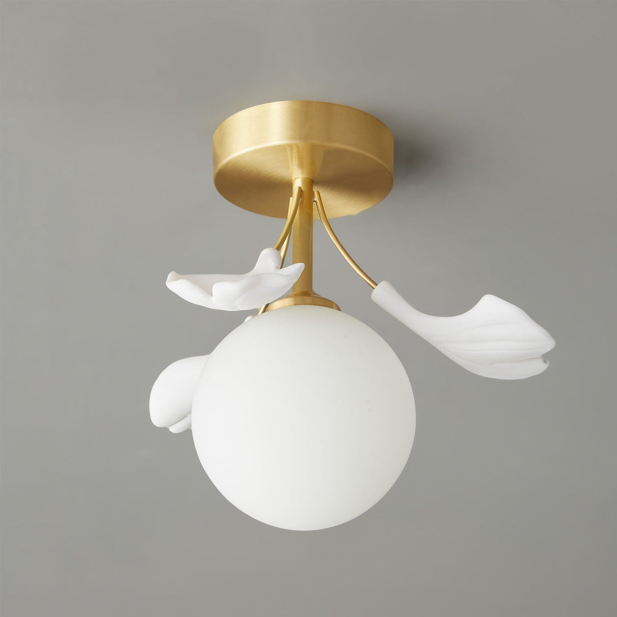 Botanical Ceiling Light  Ginkgo Leaf Glass Globe Design - Product detail 10