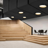 Modern LED Ceiling Light  Grey Metal Wood Accent - Product detail 21
