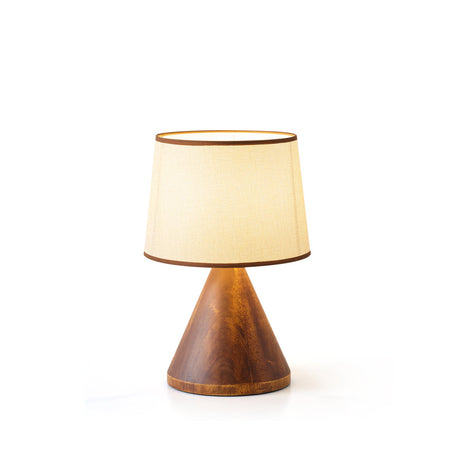 Modern Table Lamp  Wooden Base With Fabric Shade - Product detail 13