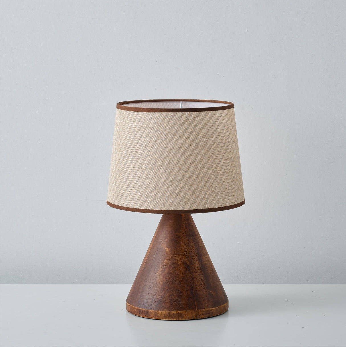 Modern Table Lamp  Wooden Base With Fabric Shade - Product detail 12