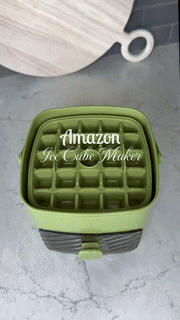 Modern Ice Cube Maker  Double Layer Storage With Handle - Detailed view