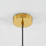 Modern Glass Pendant Light  Amber Ribbed Globe Design - Product detail 16