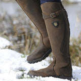 Premium Winter Riding Boots  Waterproof Leather Design - Detailed view