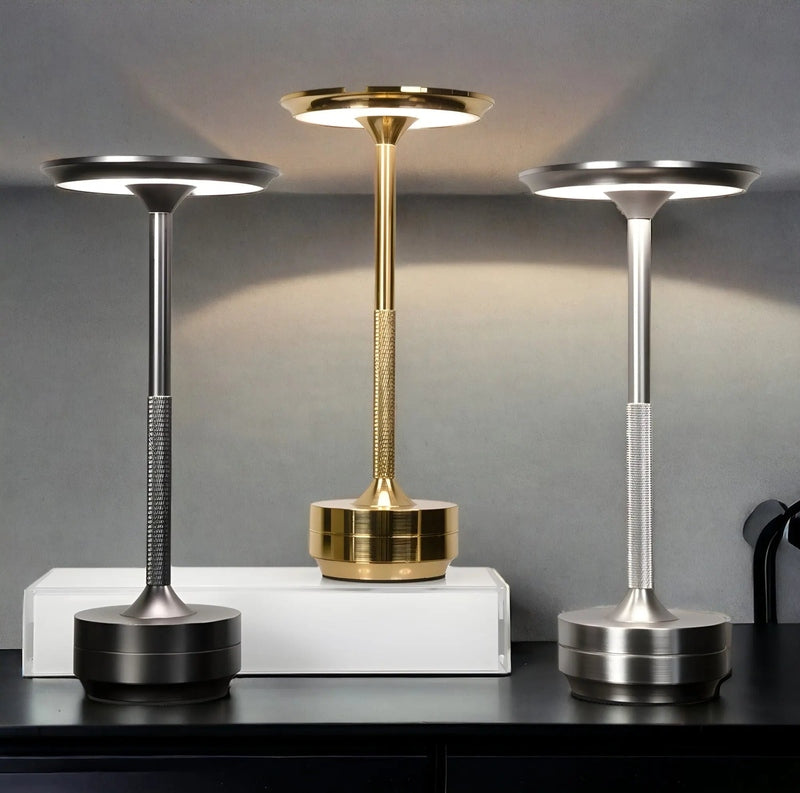 Modern Cordless Table Lamp  Touch Control Aluminum Design - Product detail 4