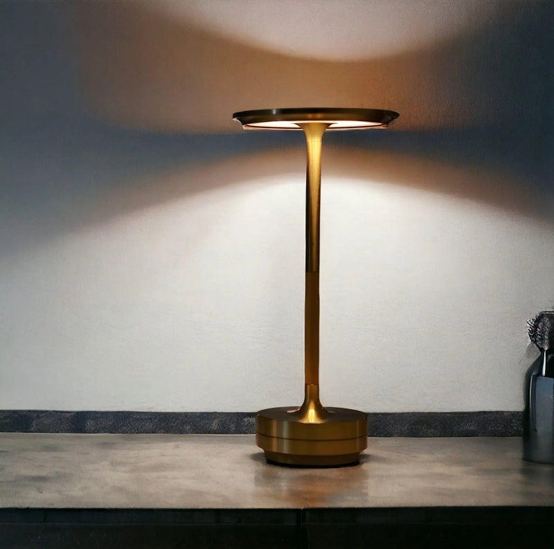Modern Cordless Table Lamp  Touch Control Aluminum Design - Detailed view
