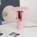 Modern Terrazzo Table Lamp  Amber Glow Design - Detailed view