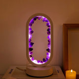 Amethyst Table Lamp  Crystal LED Mirror Design - Product detail 5