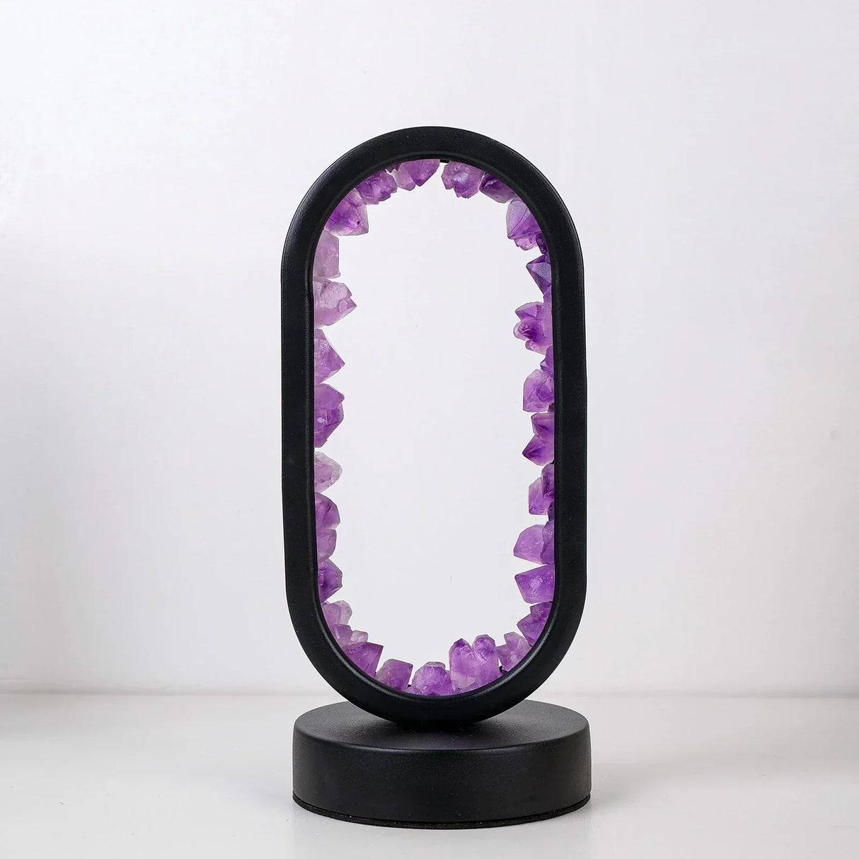Amethyst Table Lamp  Crystal LED Mirror Design - Product detail 11