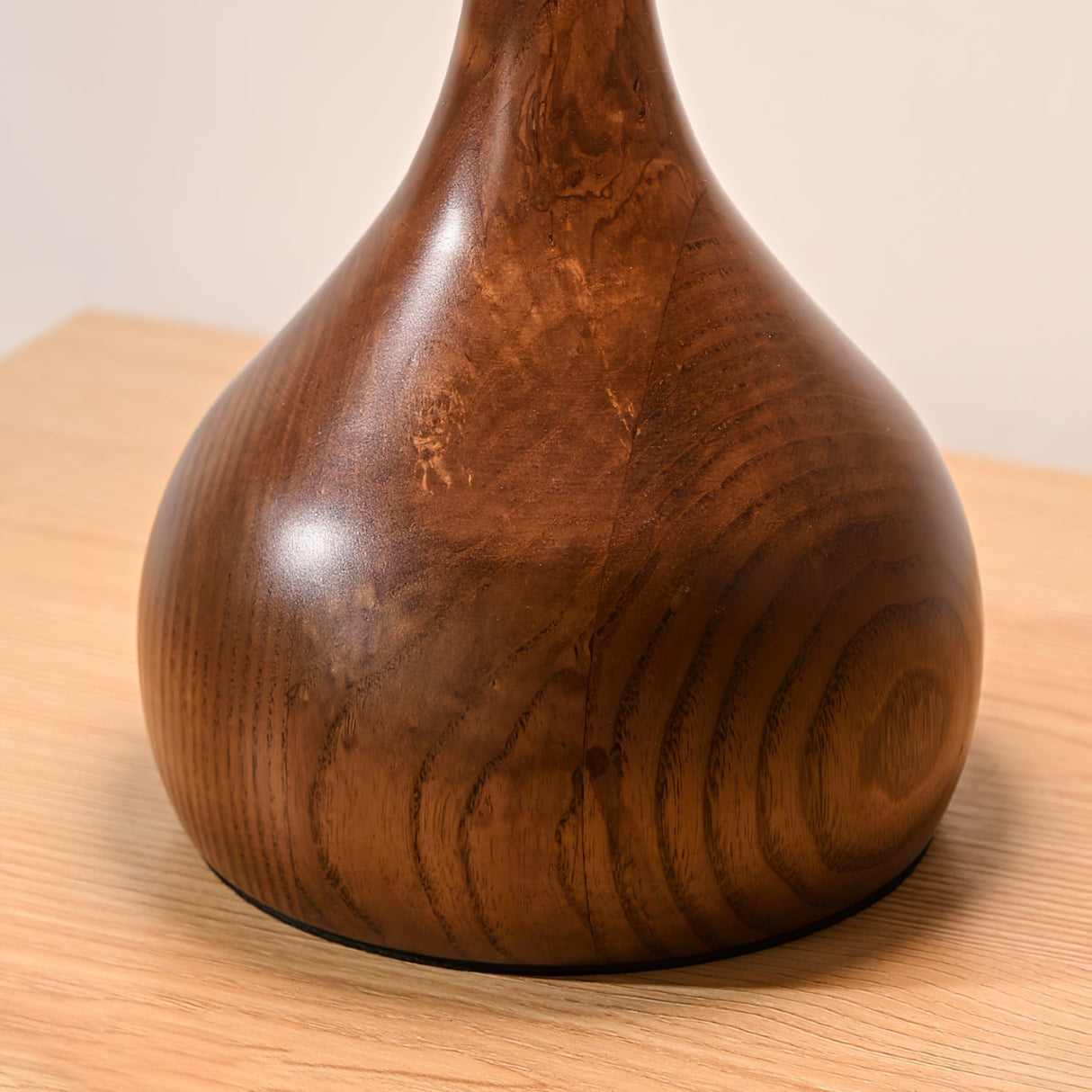 Modern LED Table Lamp  Walnut Wood Base With Glass Shade - Product detail 27