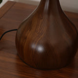 Modern LED Table Lamp  Walnut Wood Base With Glass Shade - Product detail 7