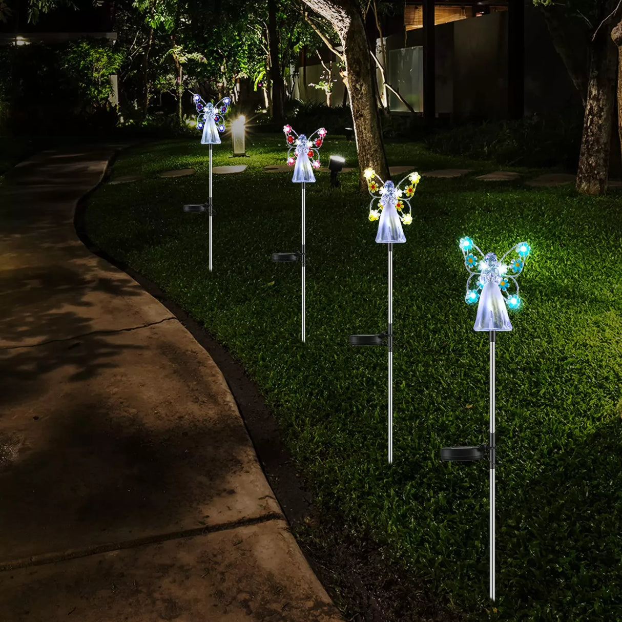 Solar Garden Angel Light  LED Outdoor Decorative Stake - Product detail 5
