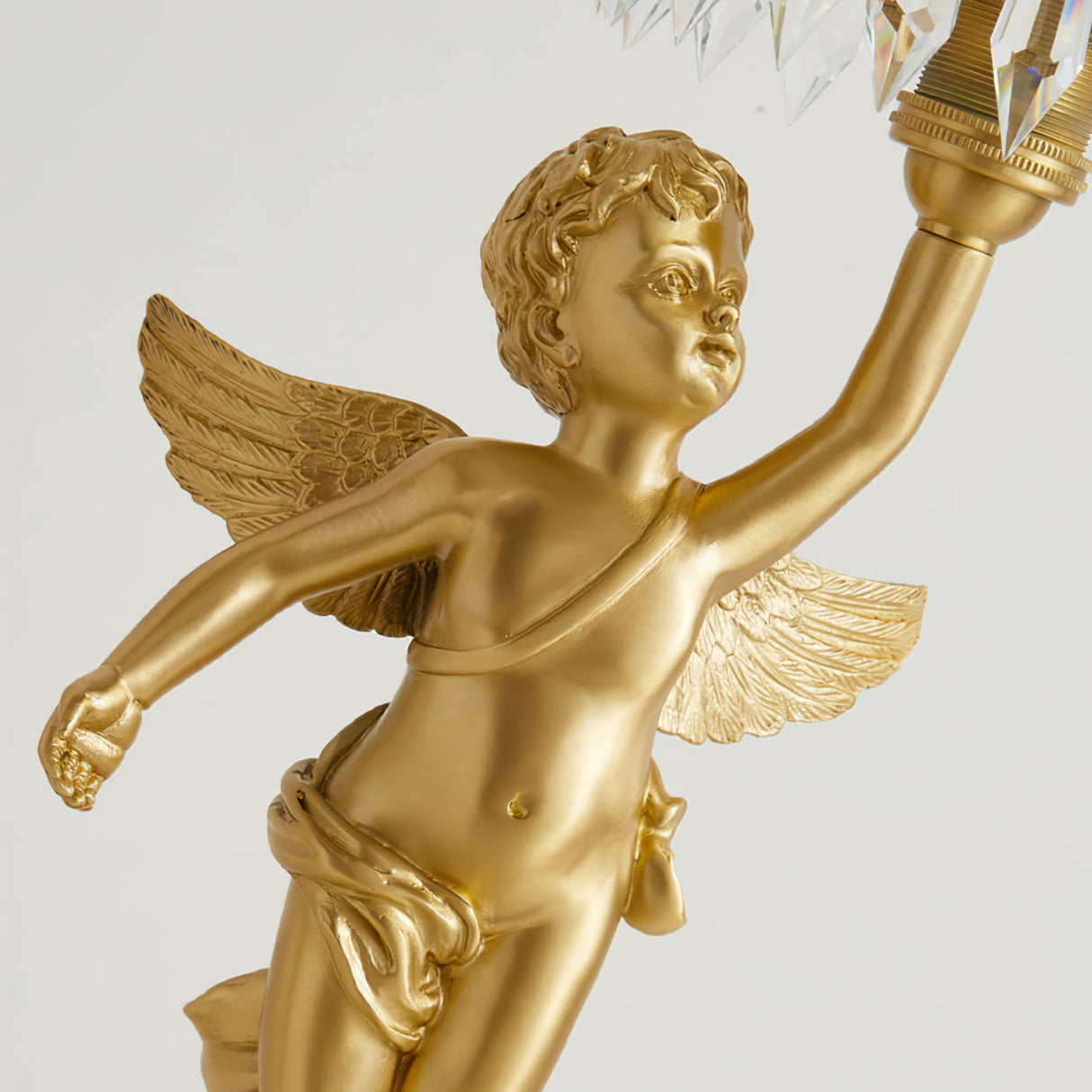 Baroque Table Lamp  Crystal Prism Angel Design - Product detail 4