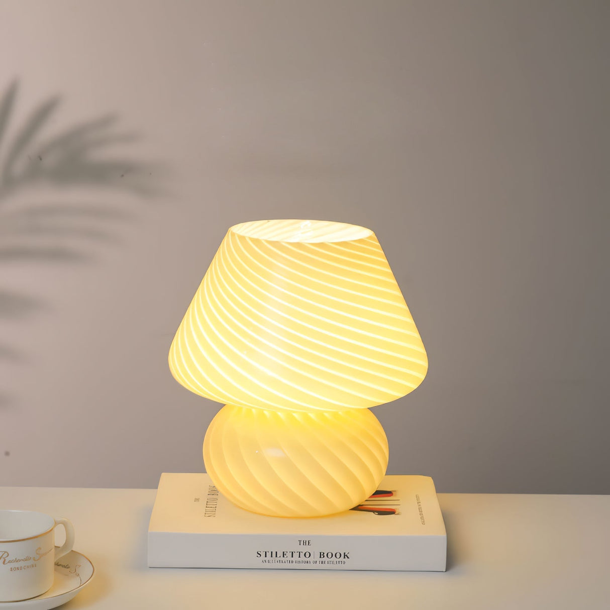 Glass Table Lamp  Spiral Pattern Design - Product detail 19