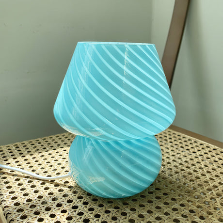 Glass Table Lamp  Spiral Pattern Design - Product detail 37