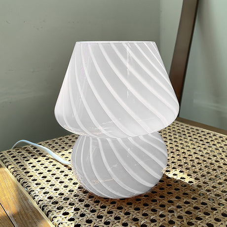 Glass Table Lamp  Spiral Pattern Design - Product detail 33