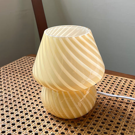 Glass Table Lamp  Spiral Pattern Design - Product detail 34
