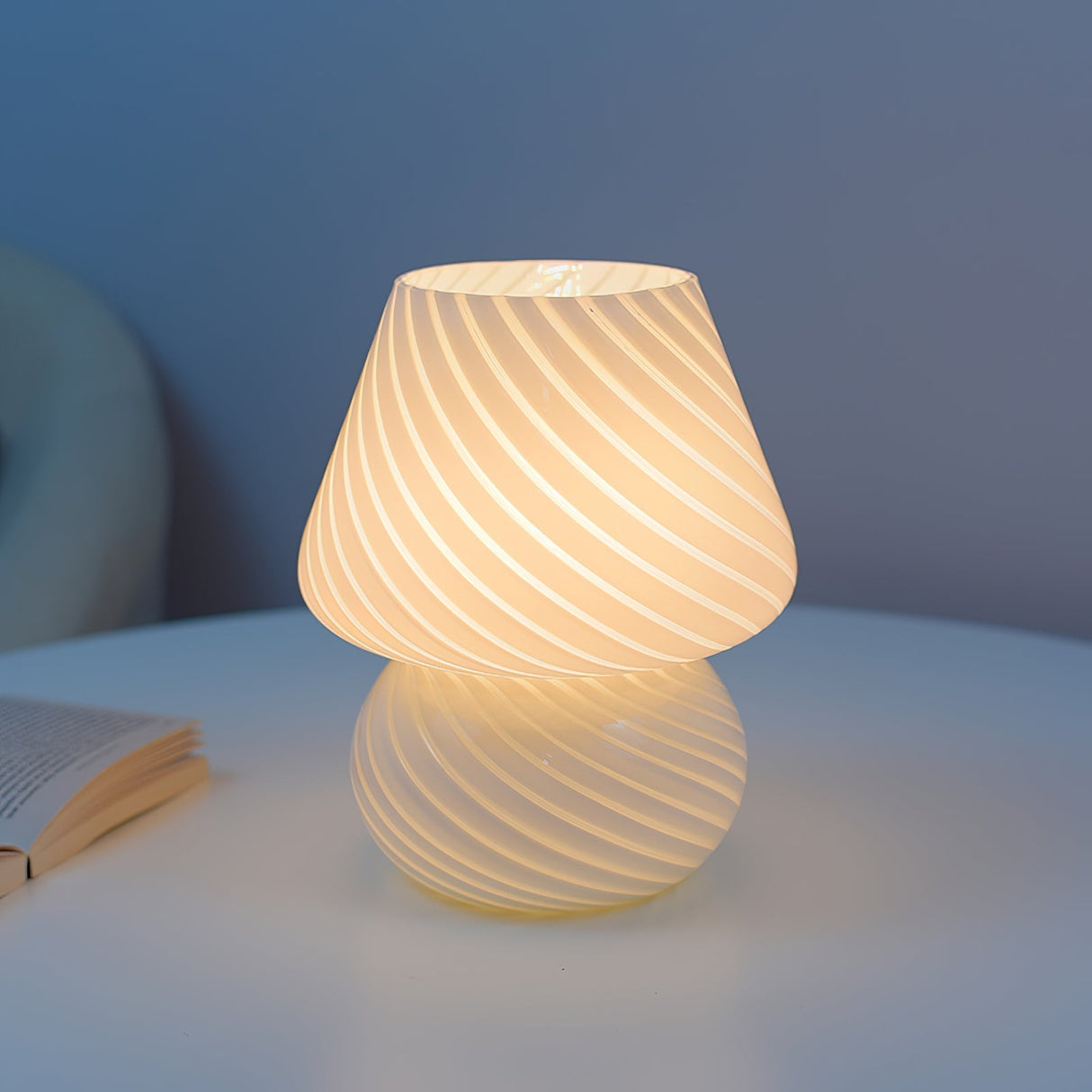 Glass Table Lamp  Spiral Pattern Design - Product detail 22