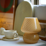 Glass Table Lamp  Spiral Pattern Design - Product detail 8