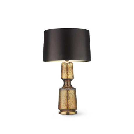 Modern Glass Table Lamp  Amber Base Black Shade - Product detail 31