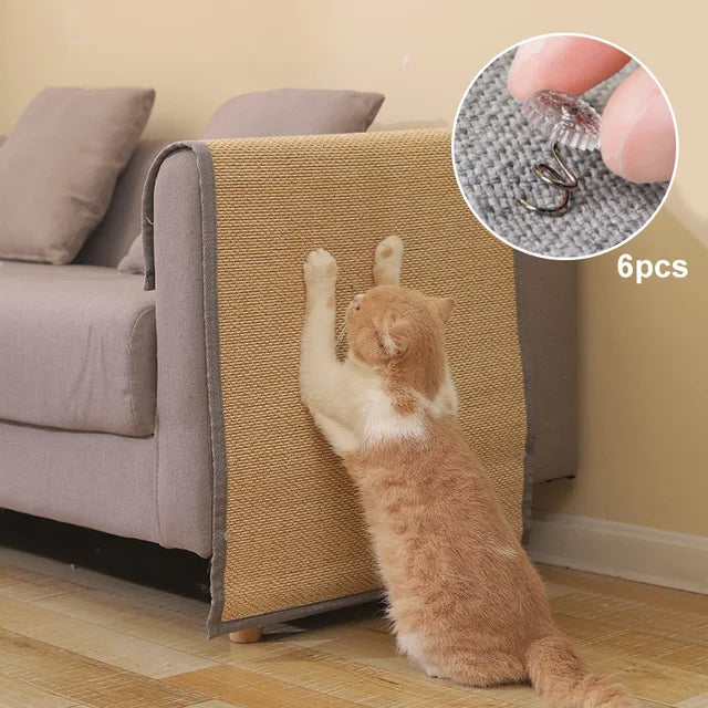 Pet Furniture Protector  Sisal Scratch Guard Mat - Detailed view