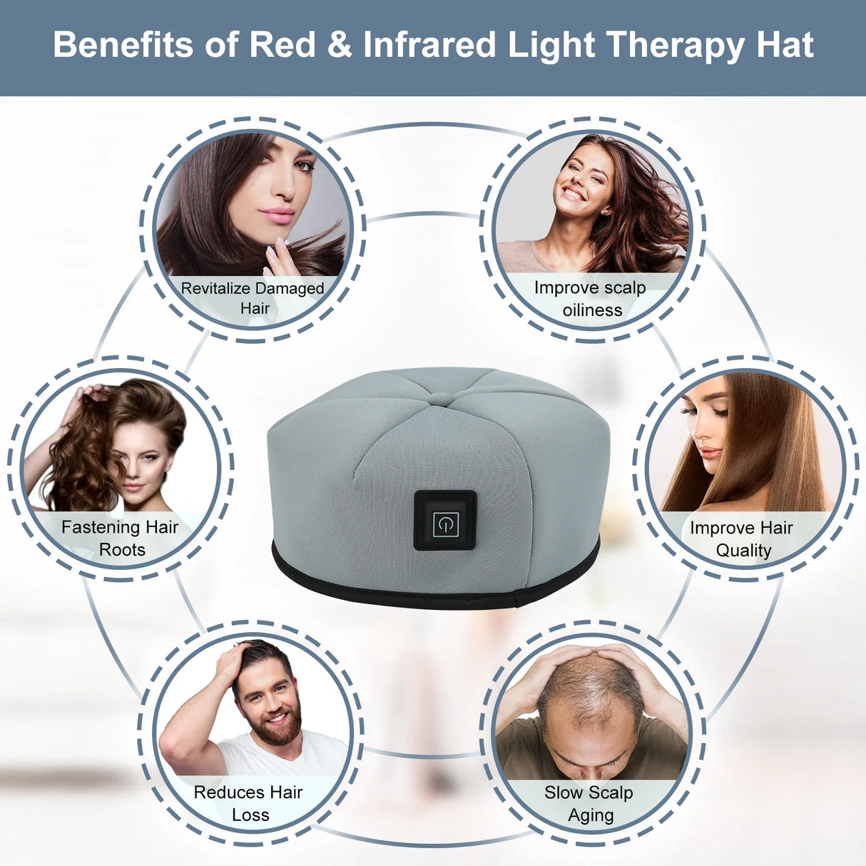 Red Light Therapy Cap  LED Hair Growth Device - Product example