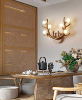 Natural Antler Wall Lamp  Rustic Wood Branch Design - Product detail 15