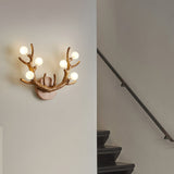 Natural Antler Wall Lamp  Rustic Wood Branch Design - Product detail 6
