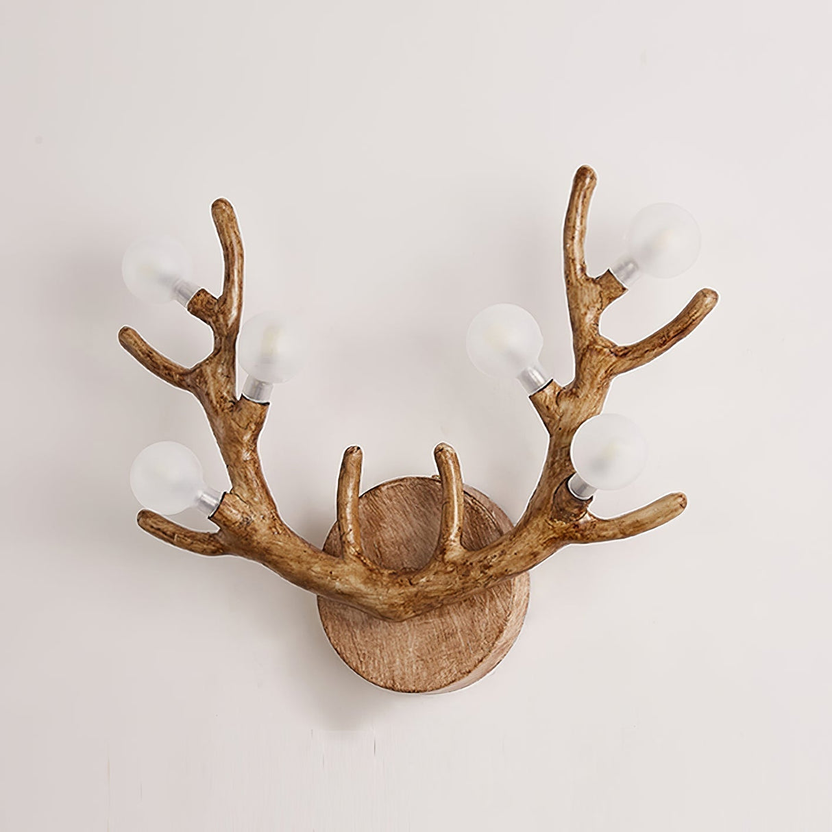 Natural Antler Wall Lamp  Rustic Wood Branch Design - Product detail 14