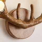 Natural Antler Wall Lamp  Rustic Wood Branch Design - Product detail 9