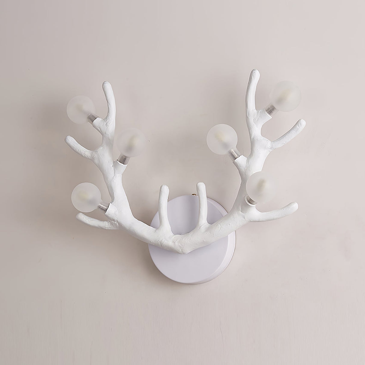 Natural Antler Wall Lamp  Rustic Wood Branch Design - Product detail 13