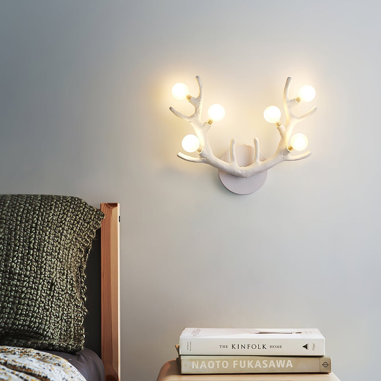 Natural Antler Wall Lamp  Rustic Wood Branch Design - Product detail 12