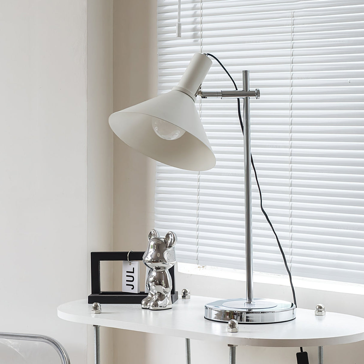 Modern Table Lamp  Adjustable Metal Shade Design - Product example