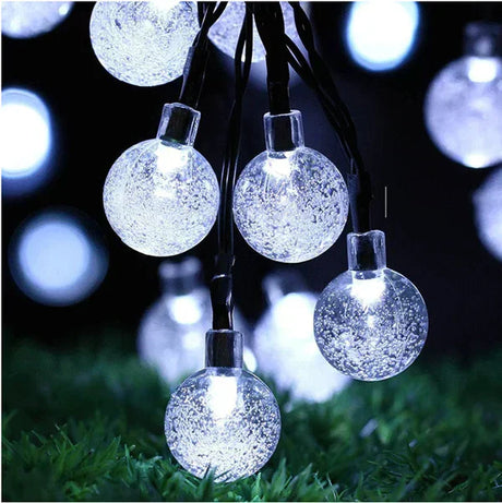 Solar String Lights  Crystal Globe LED Outdoor Garland - Product detail 8