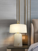 Alabaster Table Lamp  Vintage Brass Accents - Product detail 18