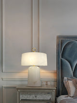 Alabaster Table Lamp  Vintage Brass Accents - Product detail 21