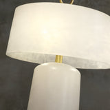 Alabaster Table Lamp  Vintage Brass Accents - Product detail 22