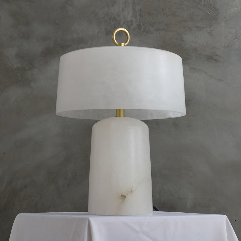 Alabaster Table Lamp  Vintage Brass Accents - Product detail 24