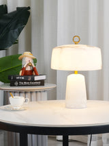 Alabaster Table Lamp  Vintage Brass Accents - Product detail 10