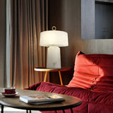 Alabaster Table Lamp  Vintage Brass Accents - Product example