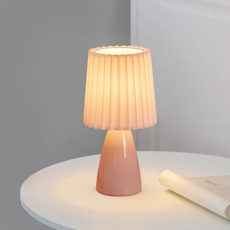 Modern Table Lamp  Orange Ceramic Base With White Shade - Product detail 26