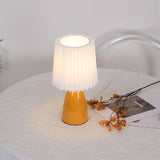 Modern Table Lamp  Orange Ceramic Base With White Shade - Product example