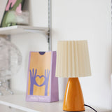 Modern Table Lamp  Orange Ceramic Base With White Shade - Product detail 14