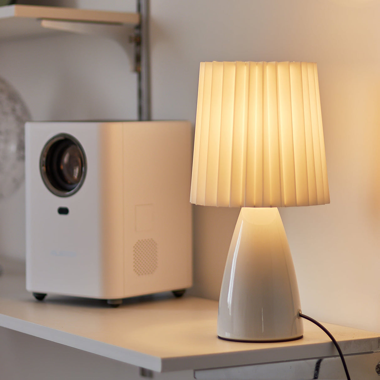 Modern Table Lamp  Orange Ceramic Base With White Shade - Product detail 23