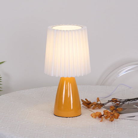 Modern Table Lamp  Orange Ceramic Base With White Shade - Product detail 27