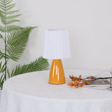 Modern Table Lamp  Orange Ceramic Base With White Shade - Product detail 6