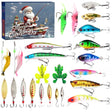 Fishing Advent Calendar  24 Premium Lures for Christmas Countdown - Product showcase