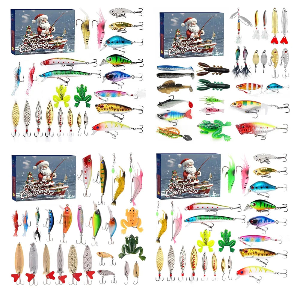 Fishing Advent Calendar  24 Premium Lures for Christmas Countdown - Product example